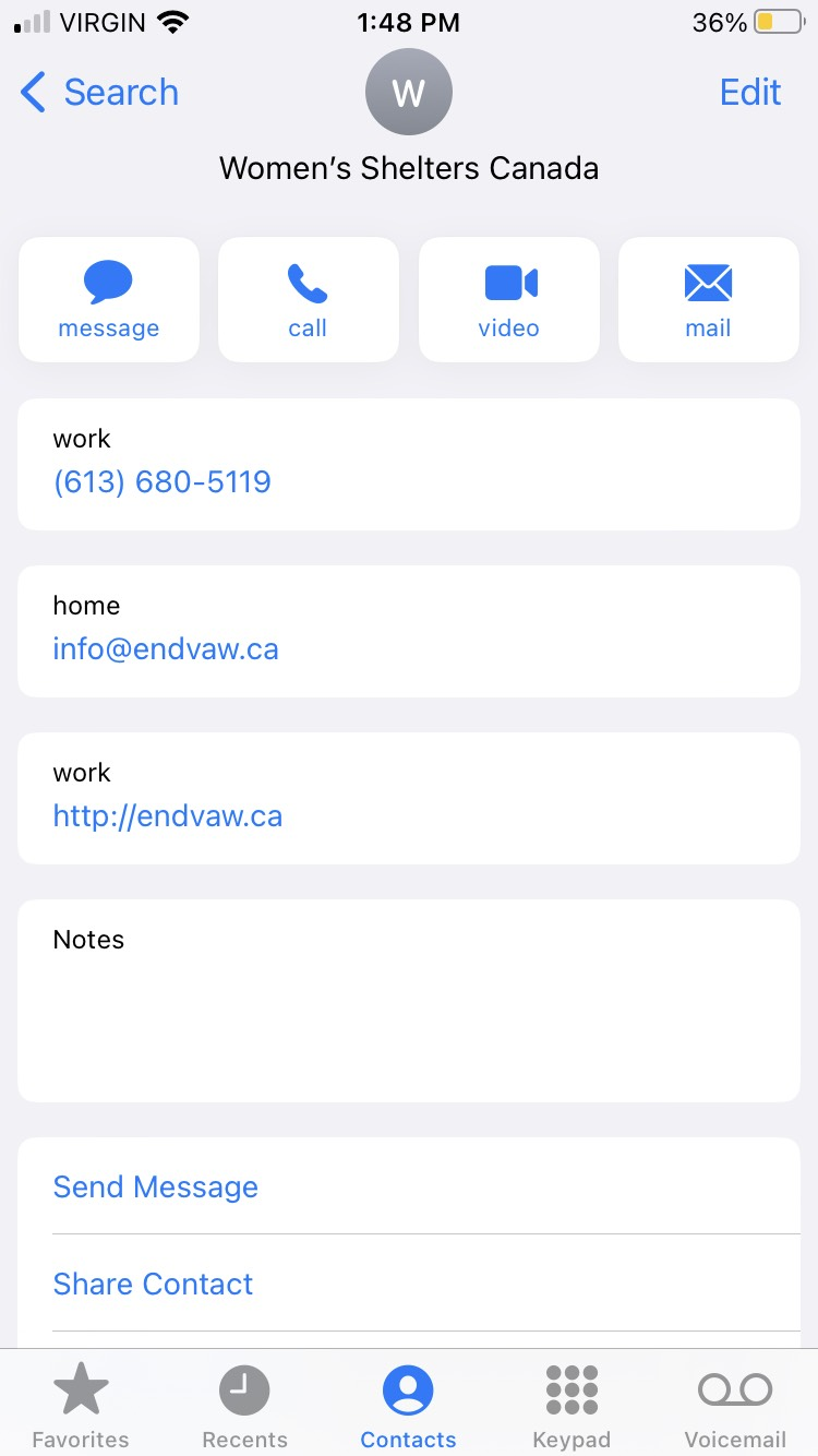 Take a screenshot of the contact entry along with the messages to demonstrate that the contact entry name is connected to that number.
